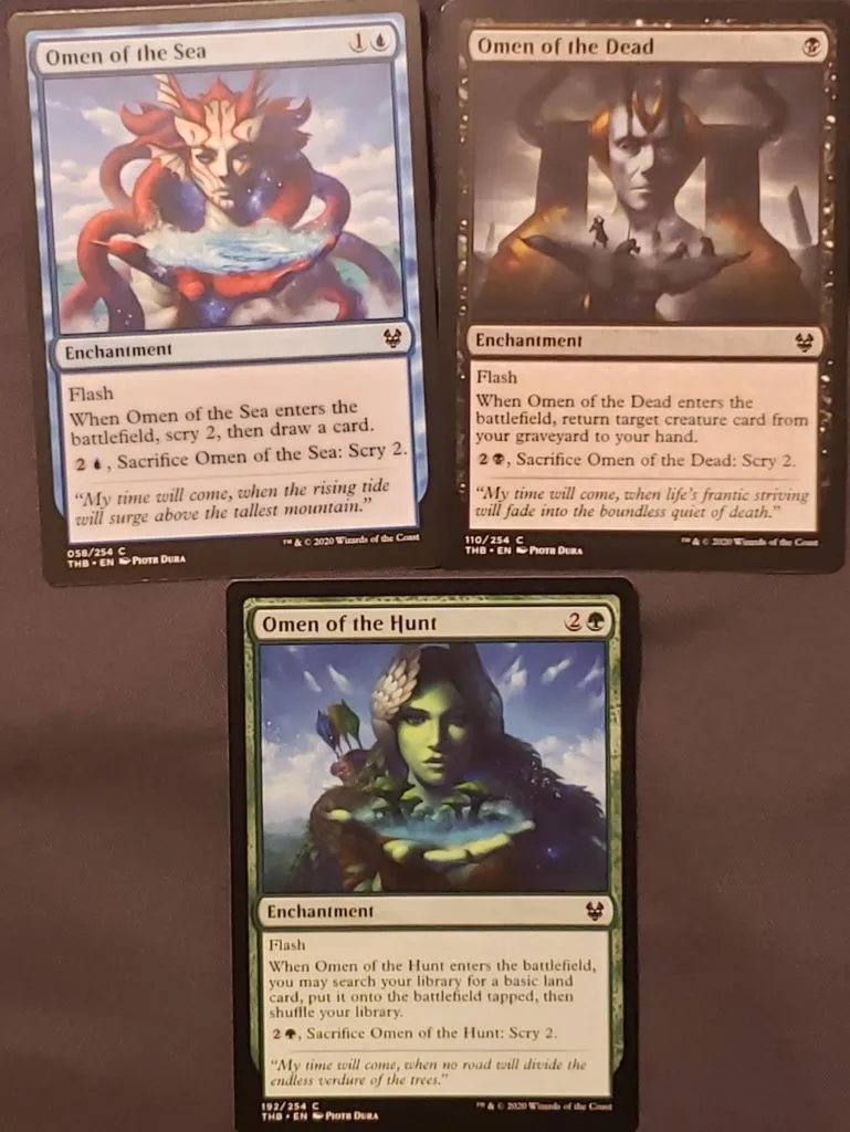 MTG Theros: Beyond Death spoilers - Omen cards
