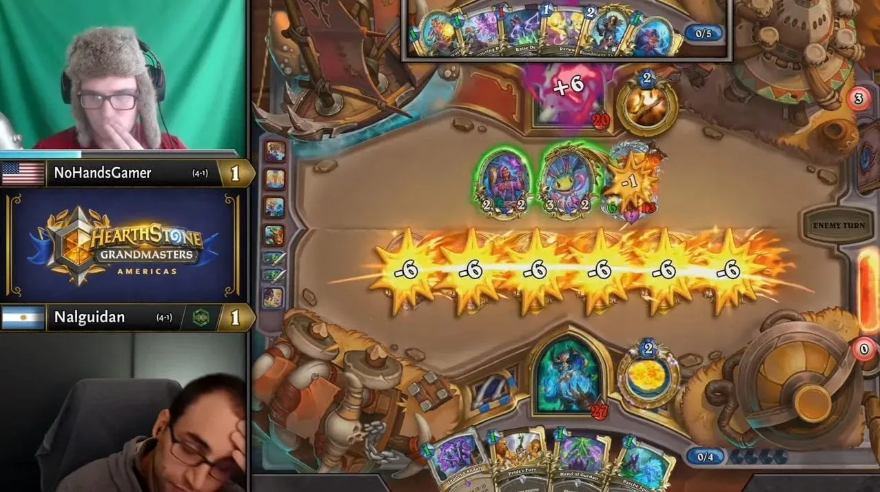 Hearthstone Grandmasters Week 6 crowns glory, Rdu and NoHandsGamer
