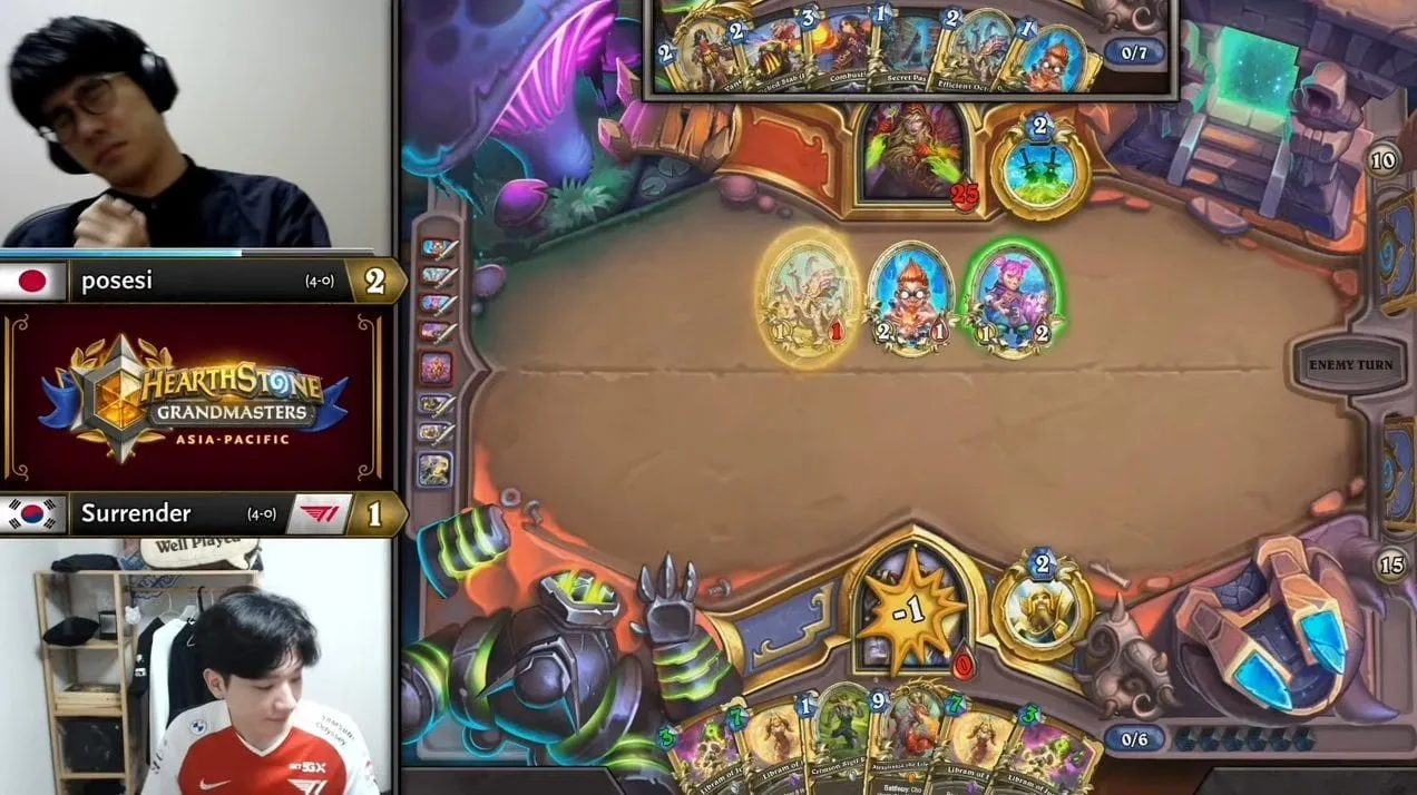 Hearthstone Grandmasters Week 7 crowns posesi, xBlyzes and muzzy