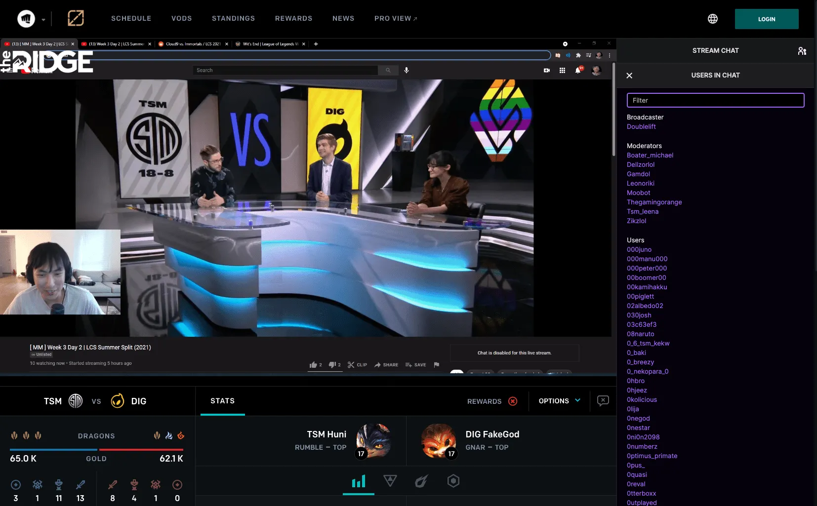 How to watch co-streams from the LCS website