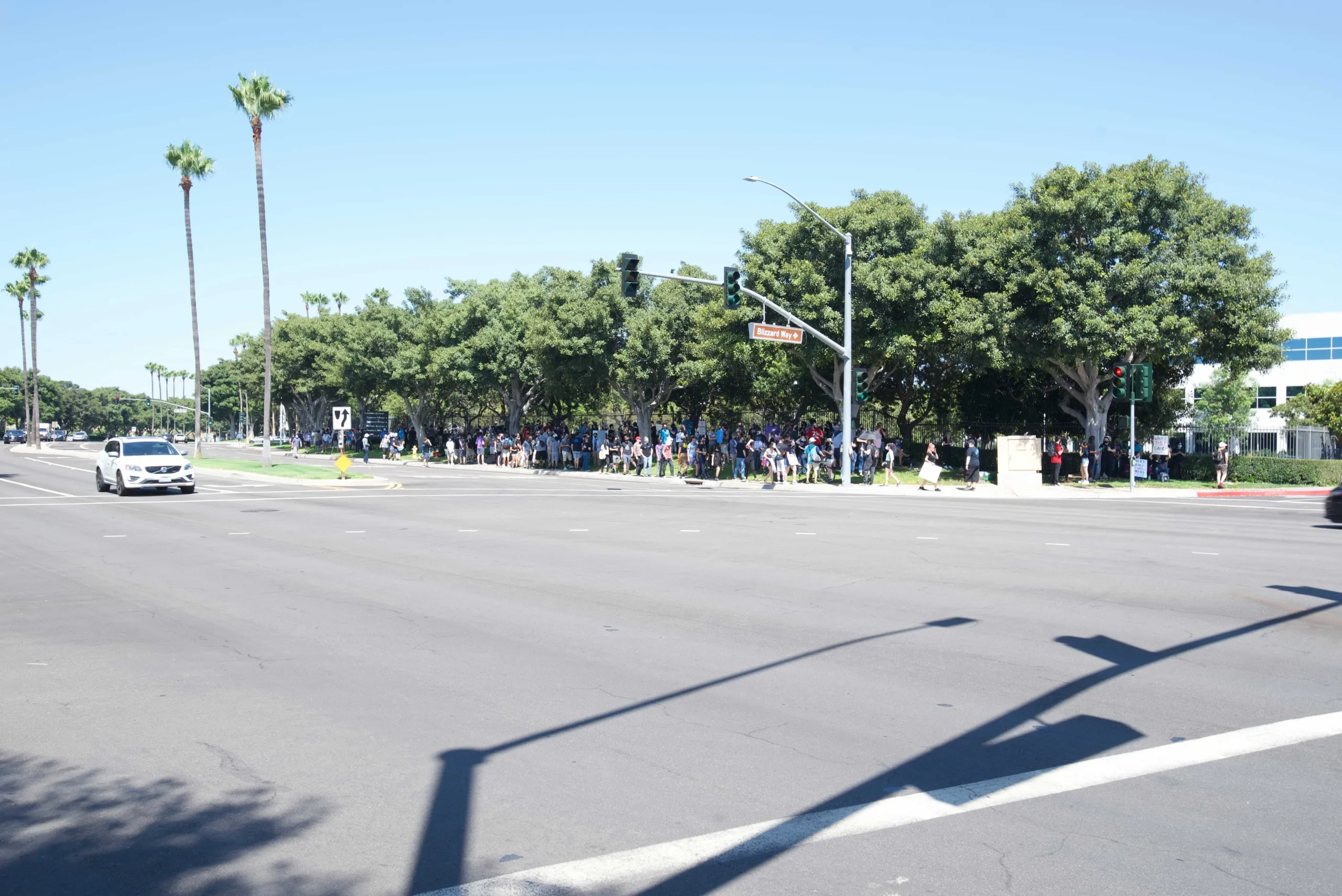 Activision Blizzard walkout crowd