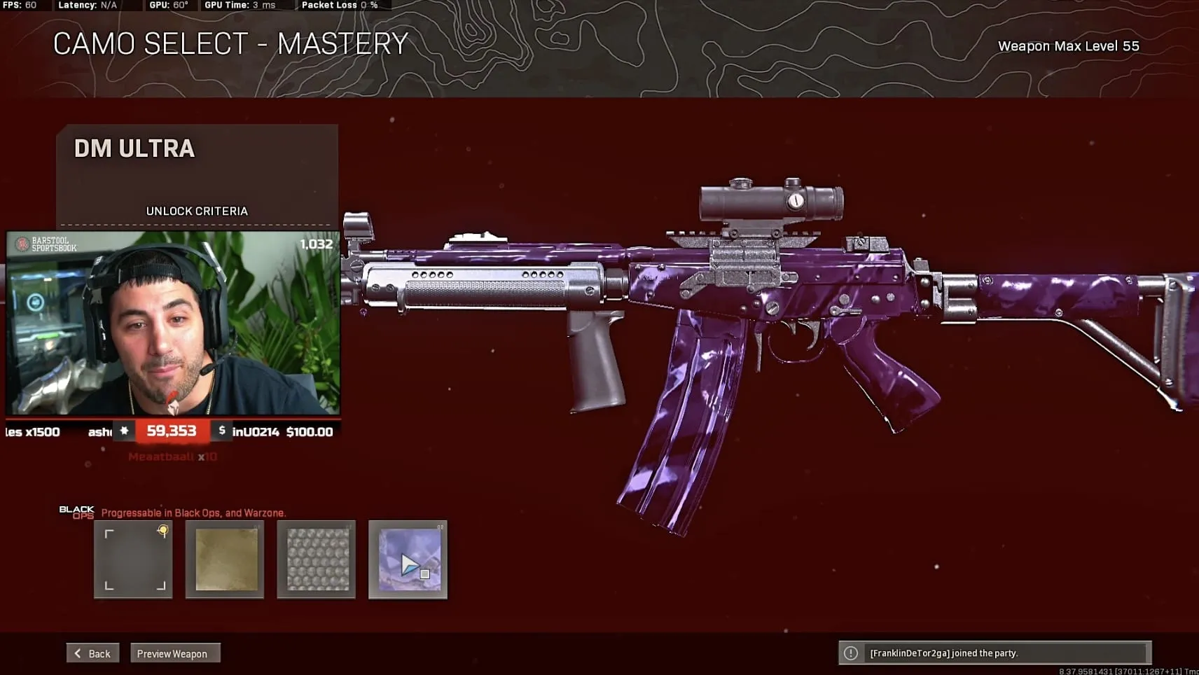 Warzone Dark Matter bug
