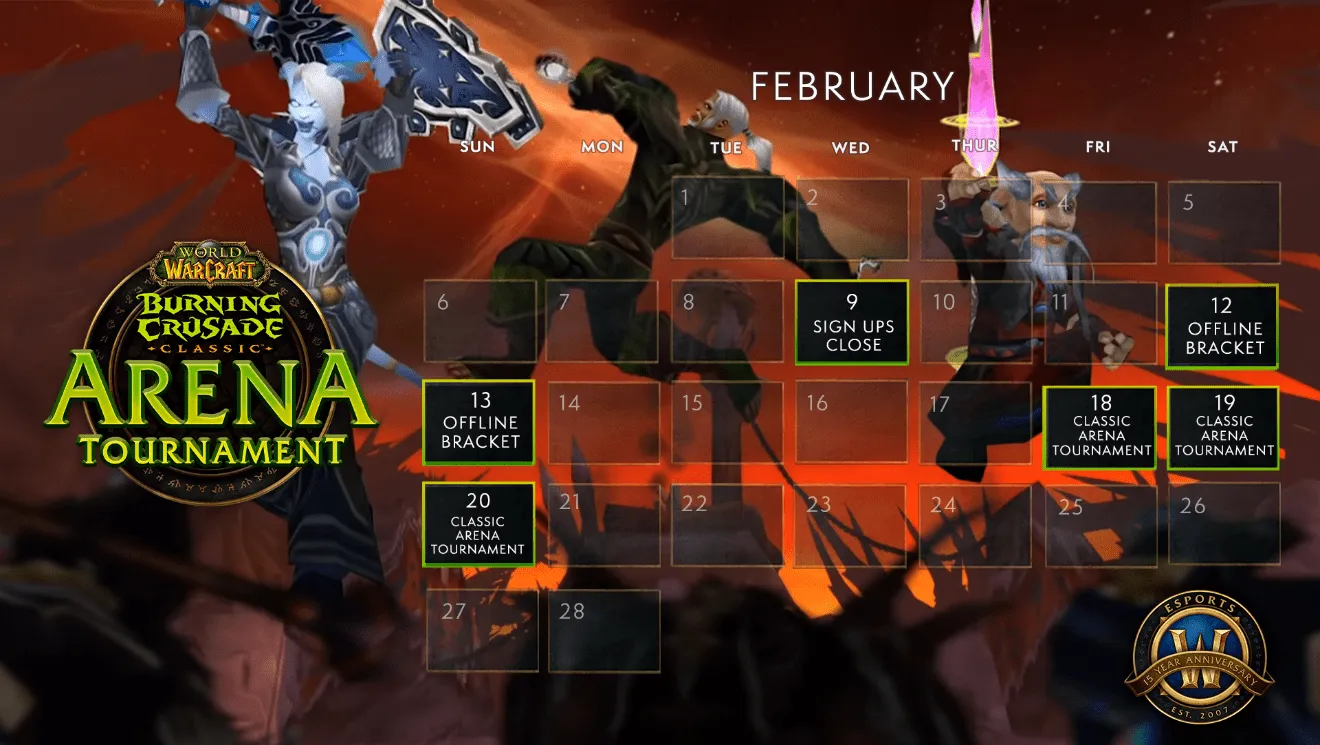 Classic Arena Tournament schedule