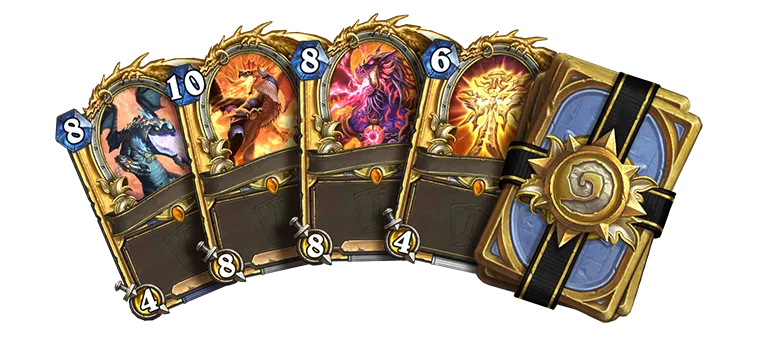 Golden cards from the Onyxia’s Lair Mini-Set