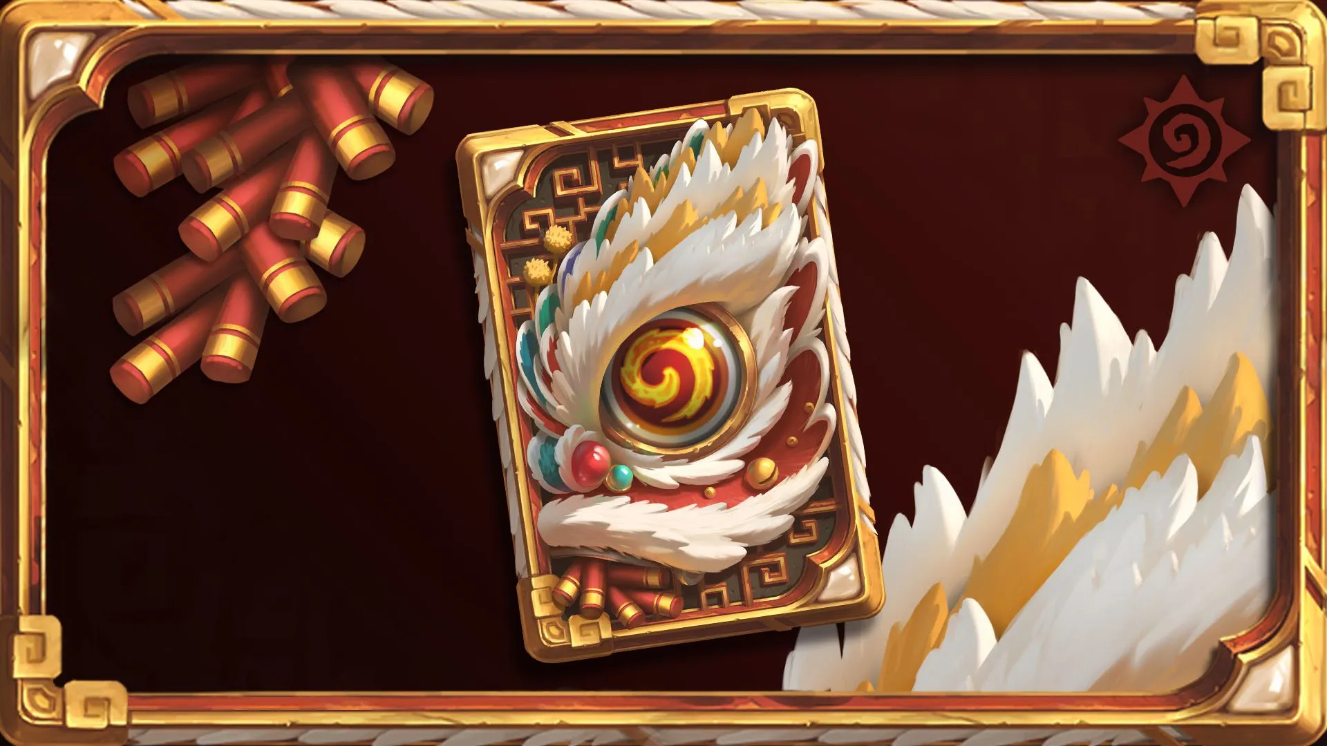 The Dancing Lion card back in Hearthstone